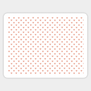 heart pattern aesthetic pinterest coquette dollette pink orange salmon Magnet